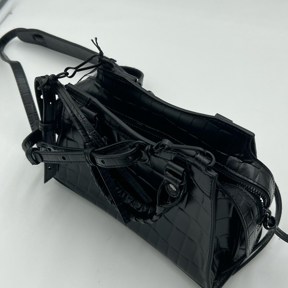 Balenciaga Neo City Bag Black Croc Authentic Luxury - Picture 7 of 10